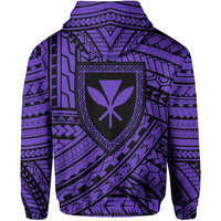 Polynesian Protect Mauna Kea Kanaka Maoli Hawaii Zip Hoodie Purple Quarter Style - Polynesian Pride