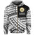 Polynesian Protect Mauna Kea Kanaka Maoli Hawaii Zip Hoodie White Quarter Style - Polynesian Pride