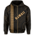 Polynesian Kakau Turtle OHANA Map of Hawaii Zip Hoodie - Polynesian Pride