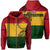 Polynesian Kakau Mauna Kea Protectors Kanaka Flag Hawaii Zip Hoodie Unisex Red - Polynesian Pride