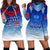 Personalised Samoa Sevens Hoodie Dress Manu Siva Tau With Ula Fala LT7 Blue - Polynesian Pride