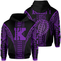 Kauai Island Polynesian Hoodie Comely Style Unisex Purple - Polynesian Pride