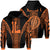 Lanai Island Polynesian Hoodie Comely Style Unisex Orange - Polynesian Pride