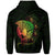 Hawaii Warrior Hibiscus Polynesian Hoodie Zip Flo Style - Polynesian Pride