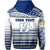 Custom Tokelau Rugby Zip Hoodie Special Custom Text and Number - Polynesian Pride