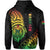 Custom Vanuatu Rugby Zip Hoodie Turtle Color - Polynesian Pride