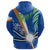 Marshall Islands Rugby Zip Hoodie Coconut Leaves - Polynesian Pride