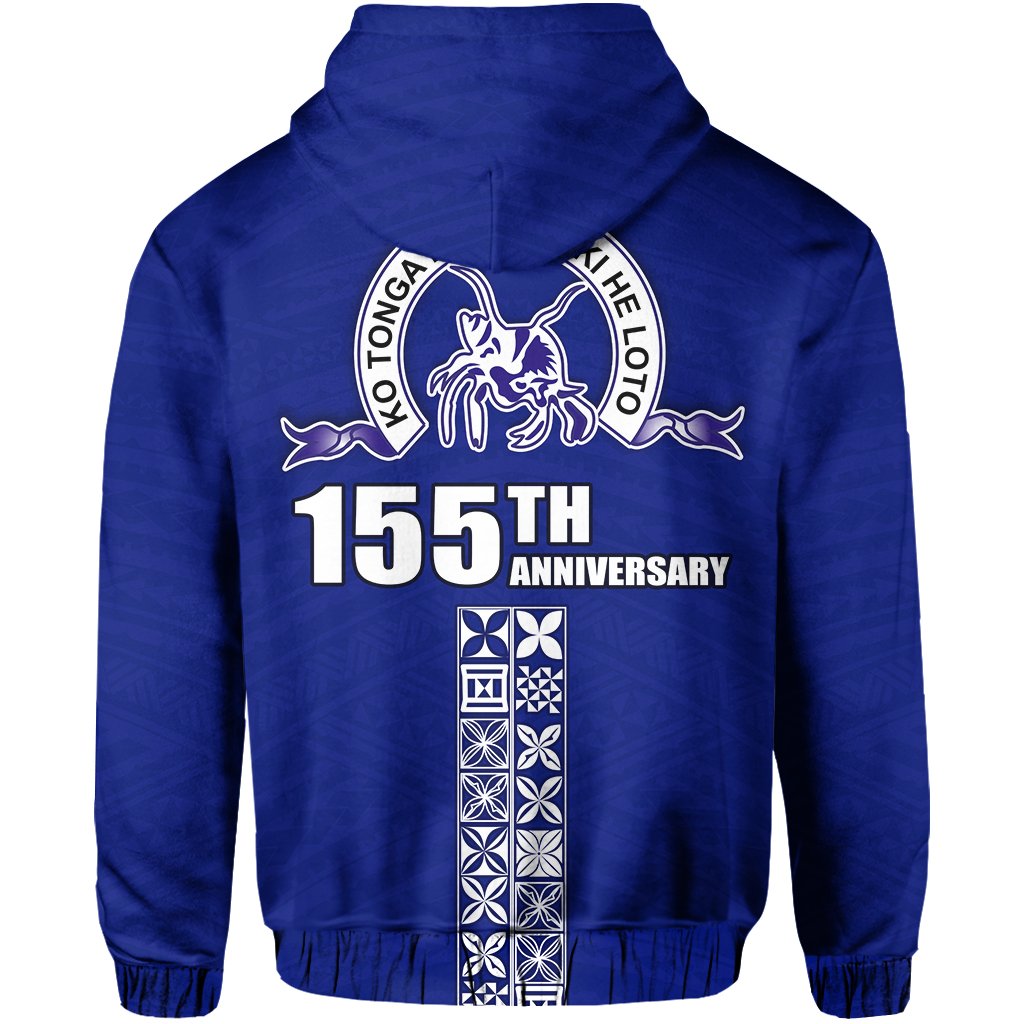 Tupou College Zip Hoodie Toloa Tonga - Polynesian Pride
