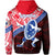 Manu Samoa Rugby Zip Hoodie Dab Trend Creative Red - Polynesian Pride