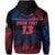 Custom Guam Rugby Hoodie Impressive Version Custom Text and Number - Polynesian Pride