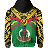 Custom Vanuatu Hoodie Simple Coat of Arms Rugby - Polynesian Pride