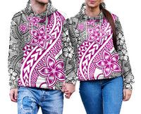 Traditional Polynesian Tribal Tattoo Retro Couple Hoodie Pink LT9 No Men - Polynesian Pride