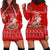 Tonga Christmas - Kilisimasi Fiefia Santas Polynesia Hoodie Dress - LT2 RED - Polynesian Pride