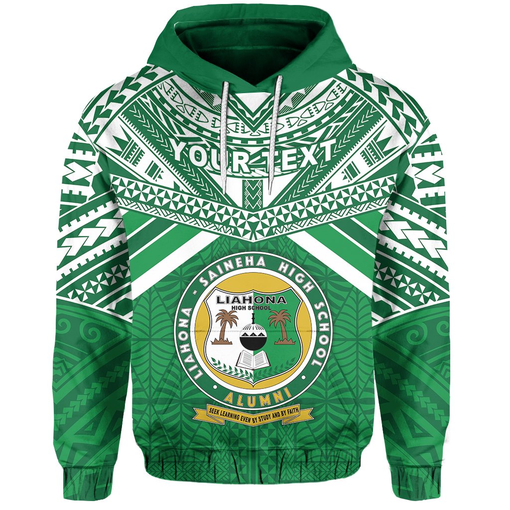 Custom Beloved Liahona Tonga High School Hoodie Unisex Green - Polynesian Pride