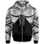 Polyneisan Zip up Hoodie Polyneisan Pattern Unisex Black - Polynesian Pride