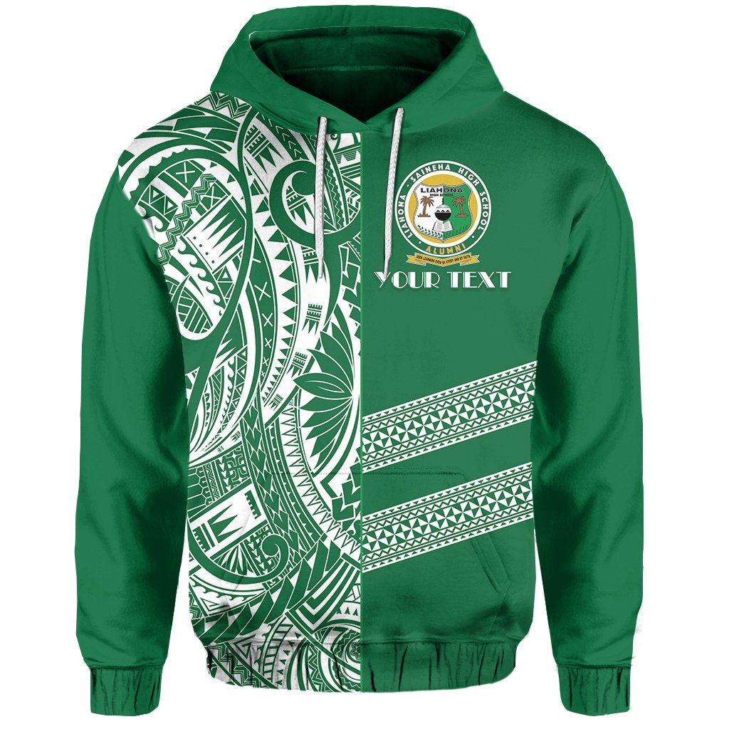 Custom Liahona High School Hoodie Fresh Tonga Unisex Green - Polynesian Pride