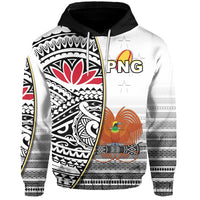 Papua New Guinea Rugby Hoodie PNG Impressive Unisex White - Polynesian Pride