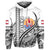 Custom Tahiti Rugby Hoodie Marvelous Version White Custom Text and Number - Polynesian Pride