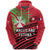 Wallis and Futuna Rugby Hoodie Coconut Leaves Unisex Red - Polynesian Pride