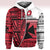 Custom Wallis and Futuna Rugby Hoodie Polynesian Clever Red Custom Text and Number - Polynesian Pride