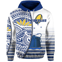 Custom Tokelau Rugby Hoodie Special Custom Text and Number - Polynesian Pride