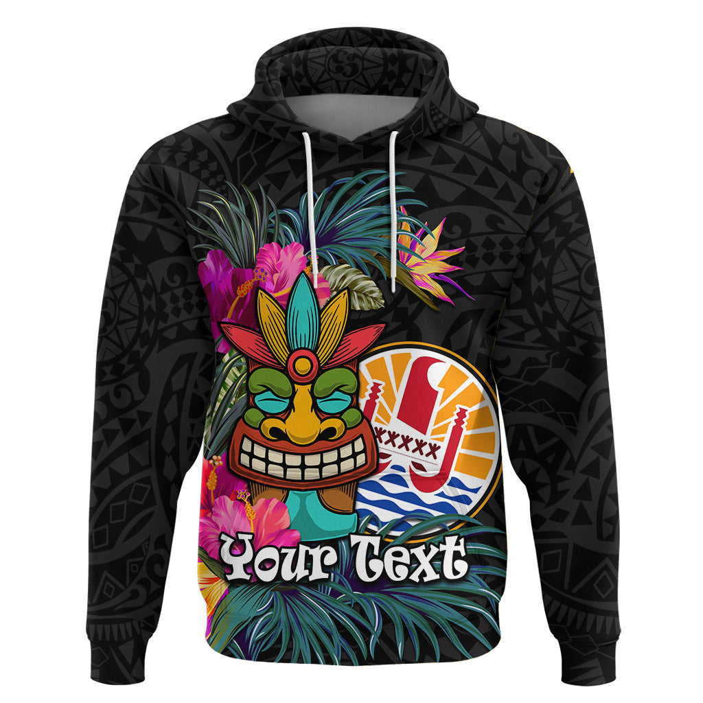 Custom Tahiti Couple Tiki Hoodie Tropical Tribal LT9 - Polynesian Pride