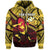 Custom Papua New Guinea Rugby Zip Hoodie Style Dab Trend Unisex Yellow - Polynesian Pride