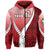 Custom Tonga Rugby Zip Hoodie Confident Polynesian Unisex Red - Polynesian Pride