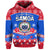 Custom Samoa Tribal Polynesian Christmas Vibe Hoodie LT9 Pullover Hoodie Blue - Polynesian Pride