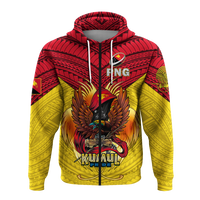 Custom Papua New Guinea Rugby Kumul Pride Hoodie LT2 - Polynesian Pride