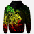 New Caledonia Zip Hoodie Polynesian Pattern Style Reggae Color - Polynesian Pride