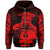 Hawaii Hook Polynesian Red Maui Hoodie (Zip) - Polynesian Pride