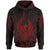 Guam Hoodie Guam Seal Chamorro Tribal Red Color Unisex Black - Polynesian Pride