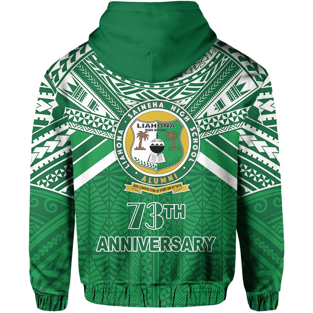 Happy Anniversary Liahona Zip Hoodie Tonga High School - Polynesian Pride
