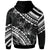 Nauru Hoodie Palm Leaf Texture Black - Polynesian Pride