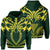 Hawaii Kanaka Polynesian Football Jersey Hoodie Green Bernice Style Unisex Green - Polynesian Pride