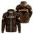 Hawaiian Kanaka Map Polynesian Lanai Hoodie Zip Orange Brad Style Unisex Orange - Polynesian Pride