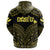 Hawaiian Kanaka Map Polynesian Oahu Hoodie Zip Yellow Brad Style - Polynesian Pride