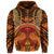 Hawaii Mauna Kea Polynesian Hoodie Zip Kako Style - Polynesian Pride