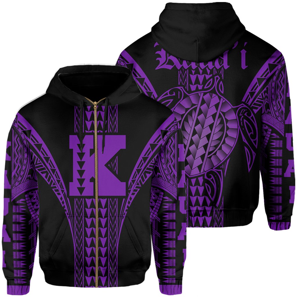 Kauai Island Polynesian Hoodie Zip Comely Style Unisex Red - Polynesian Pride