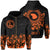 Lanai Map Hibiscus Polynesian Hoodie Zip Lithe Style Unisex Orange - Polynesian Pride