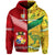 Tonga Ikale Tahi Ngatu and Australia Wallabies Aboriginal Hoodie Rugby Together LT8 Zip Hoodie - Polynesian Pride