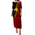 Papua New Guinea Puletasi Dress 47th Independence Anniversary - Motu Revareva LT7 Women Red - Polynesian Pride
