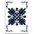 Hawaiian Quilt Maui Plant And Hibiscus Pattern Area Rug - Indigo White - AH Indigo - Polynesian Pride