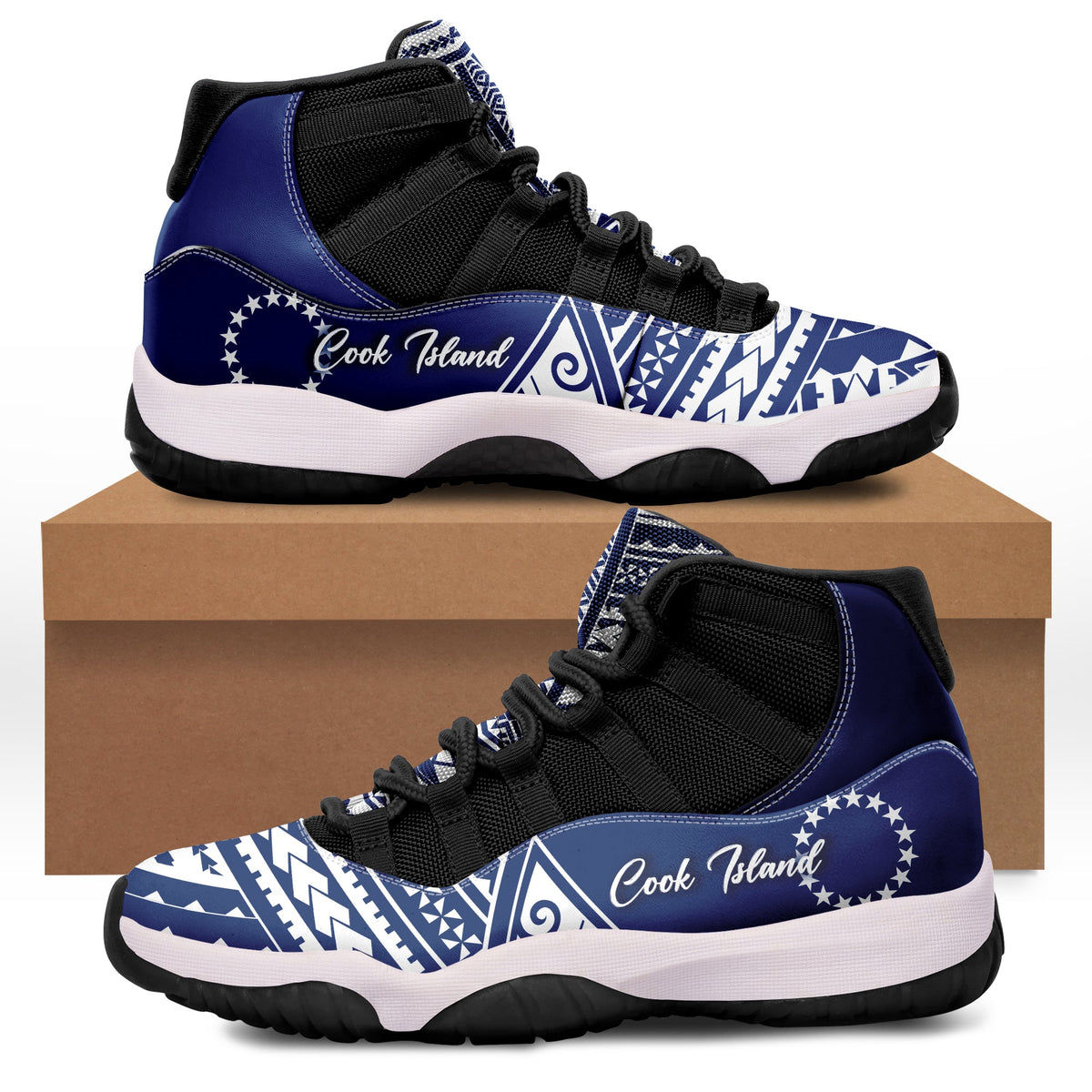 Cook Islands J11 Sneakers Simple Style - Blue LT7 - Polynesian Pride