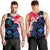 Hawaii Turtle Polynesian Tropical Men's Tank Top - Cora Style - AH Black - Polynesian Pride