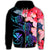 Hawaii Turtle Polynesian Tropical Hoodie (Zip up) Cora Style - Polynesian Pride