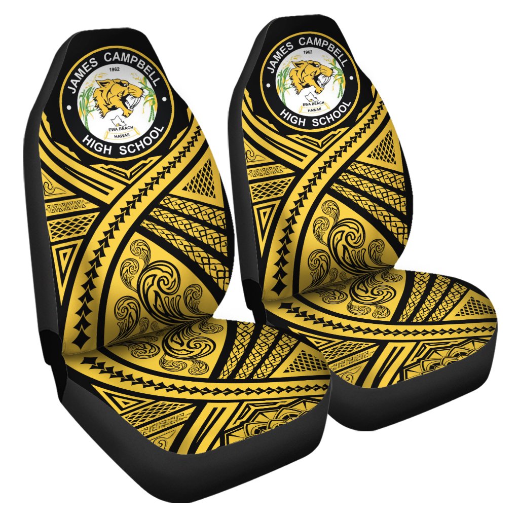 Hawaii Car Seat Cover - Campbell High Car Seat Cover - AH Universal Fit Yellow - Polynesian Pride