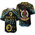 Vanuatu Proud To Be A Ni-Van - Polynesian Pattern Baseball Jersey - Sanma Province LT7 Black - Polynesian Pride