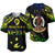 Vanuatu Proud To Be A Ni-Van - Polynesian Pattern Baseball Jersey - Malampa Province LT7 Black - Polynesian Pride